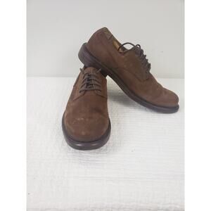 Y2K Orvis Mens Shoes Size 10 Brown Suede Leather Oxford Lace Up Casual V8053